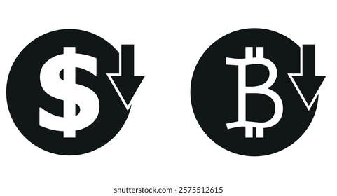 Line icons about currency exchange. Contains such icons as track exchange rate, dollar, euro, yen and pound symbol. Editable stroke Vector 