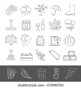 Line Icons - Autumn
