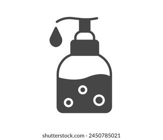 Line icons of beauty and cosmetics. Vector in the form of bottle and jar, shower gel, face cream, body lotion, spray, medical ointments, toothpaste, face and body care