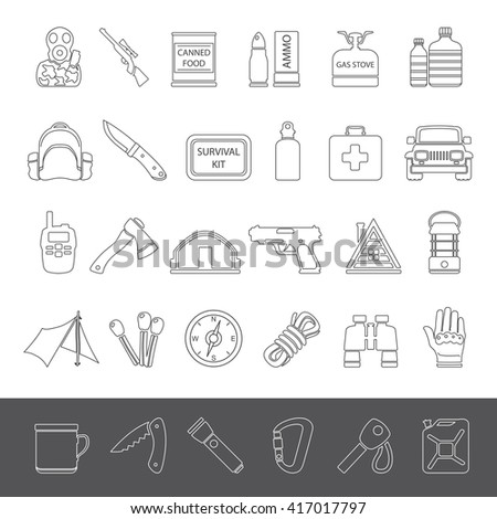 Line Icons - Doomsday Preppers