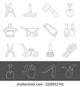Line Icons - Garden Tools