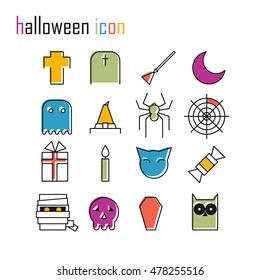 Line icons, Halloween icon, Modern infographic vector logo
