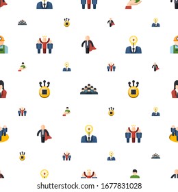 Zeilensymbole nahtlos. Einschließlich bearbeitbarer flacher Business-Held, Mitarbeiter, Klient, Anführer, Fork, Kreativität, Geschäftsfrau, Team, Arbeiter-Symbole. Zeilensymbole für Web und Mobile.