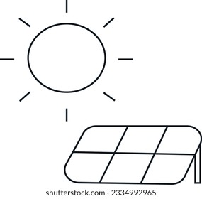 line icons related to energy, electrical energy, electricity. Outline icon collection. Vector illustration. Editable stroke