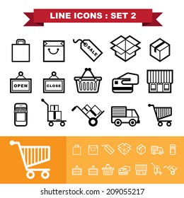 Line icons set 2 .Illustration eps 10