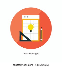 Line icons set with flat design elements of digital graphic tools, 3D formation of unique structure, shape modification process and core idea development. Modern vector pictogram collection concept