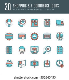 Line icons set. Flat thin linear stroke vector Shopping concepts. For website graphics, Mobile Apps, Infographics. Pictogram pack. Easy resize to 128, 256, 512 pixels, easy edit colors. Line icons set. Flat thin linear stroke vector Shopping concepts. For website graphics, Mobile Apps, Infographics. Pictogram pack. Easy resize to 128, 256, 512 pixels, easy edit colors.