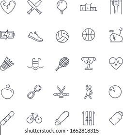  Line icons set. Sport pack. Vector illustration 