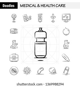 Line Icons Set Such as: Ear, Medical, Research, Hospital, Medicine, Medical, Pills, Tablet, Pictogram Pack. - Vector