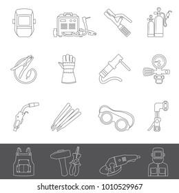 Line Icons - Welding Equipment