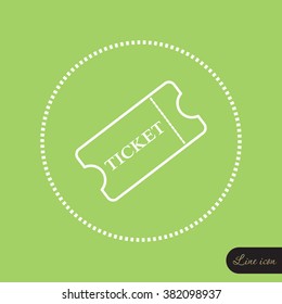Line icon-ticket