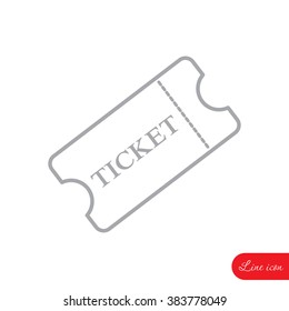 Line icon-ticket