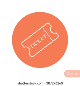 Line icon-ticket