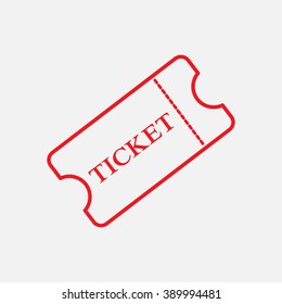 Line icon-ticket