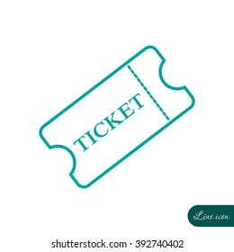 Line icon-ticket