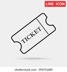 Line icon-ticket