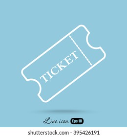 Line icon-ticket