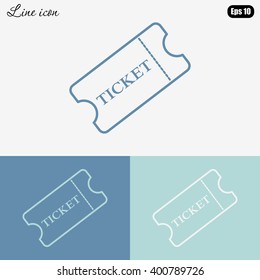 Line icon-ticket