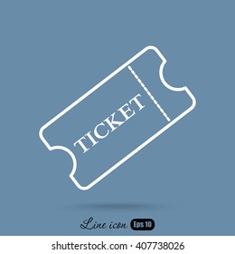 Line icon-ticket