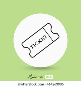 Line icon-ticket