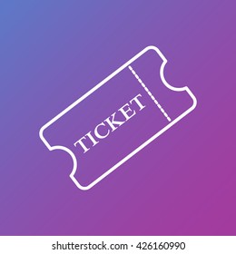 Line icon-ticket