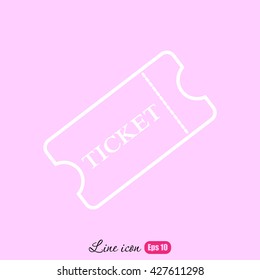 Line icon-ticket