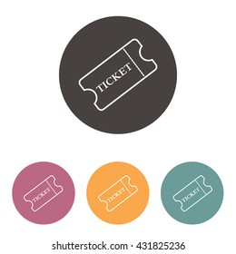 Line icon-ticket