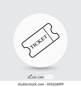 Line icon-ticket