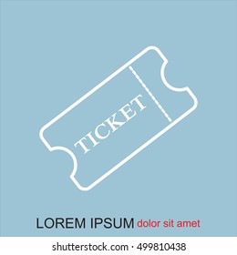 Line icon-ticket