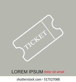 Line icon-ticket