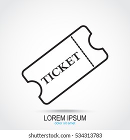 Line icon-ticket