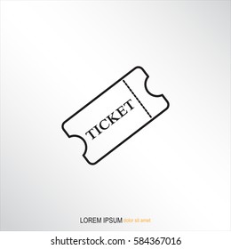 Line icon-ticket