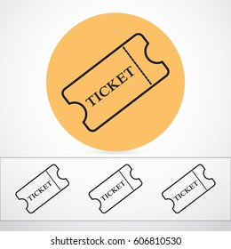 Line icon-ticket