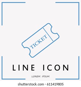Line icon-ticket