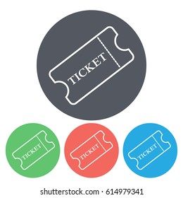 Line icon-ticket