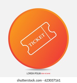 Line icon-ticket