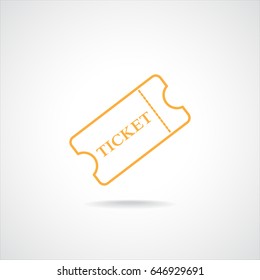 Line icon-ticket