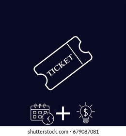 Line icon-ticket