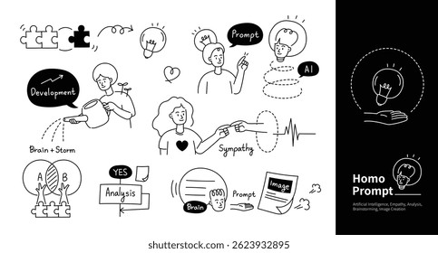 Line Illustration in the Age of AI Prompt