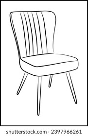 Stühle-Linienbild