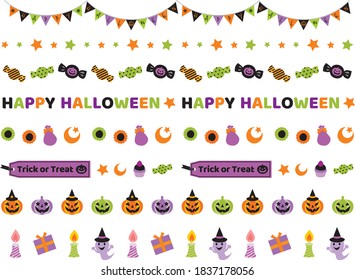 Line illustration of the Halloween
