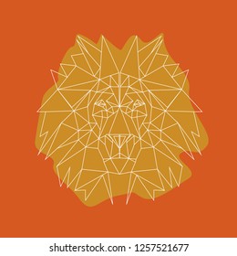 line illustration - lion