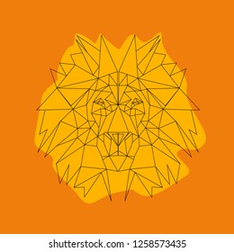 line illustration - lion