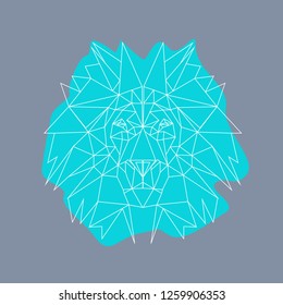 line illustration - lion