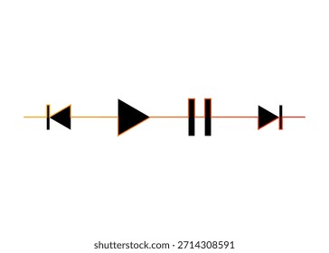 Line illustration of media player control icons. Modern flat design isolated on white background. For video players, music apps, streaming services, UI UX design, web applications