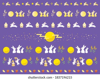Line illustration of moon viewing