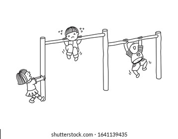 line illustration a PE class