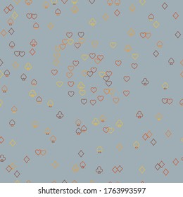 Line illustration texture depicting the chaotic characters in suits of playing cards.