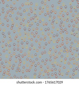 Line illustration texture depicting the chaotic characters in suits of playing cards.