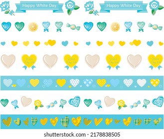 Line illustration of the white day.